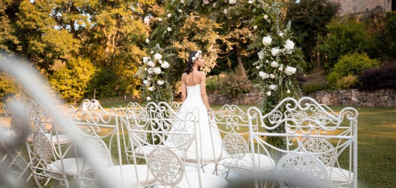 sposa in giardfino